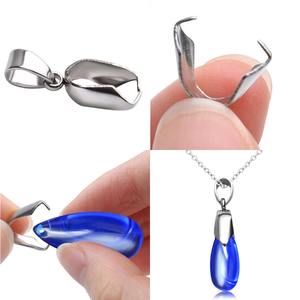 10 pièces de fermoirs à pince en acier inoxydable <span class=keywords><strong>pour</strong></span> breloques, perles et pendentifs, composants de connexion <span class=keywords><strong>pour</strong></span> la fabrication de colliers et de bijoux DIY - Product Image 6