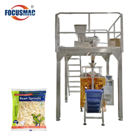 Focus Machinery Système d'ensachage de germes de haricots mungo Machine d'emballage de germes alimentaires avec fonction d'étiquetage