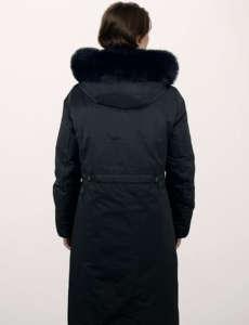 Offerte Scontate: Nuovo Design Giacca Lunga Invernale da <span class=keywords><strong>Donna</strong></span> in Piuma d'Anatra Grigia, Cappotto Imbottito con Cappuccio - Product Image 5