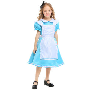 Disfraz de <span class=keywords><strong>Halloween</strong></span> para Niñas, Disfraz de Anime de Alicia en el País de las Maravillas, Vestido Azul de Fiesta, Disfraz de Alicia en el País de las Maravillas, Disfraz de Sirvienta Lolita para Niñas - Product Image 3