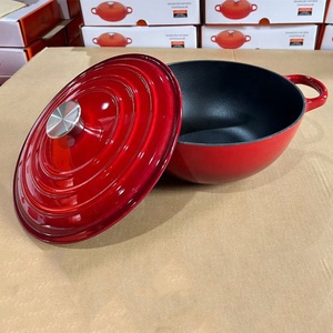 Olla de <span class=keywords><strong>Hierro</strong></span> <span class=keywords><strong>Fundido</strong></span> Premium Health de 26 cm, Antiadherente, Esmaltada, con Doble Asa, Olla de <span class=keywords><strong>Hierro</strong></span> <span class=keywords><strong>Fundido</strong></span> Comercial - Product Image 5