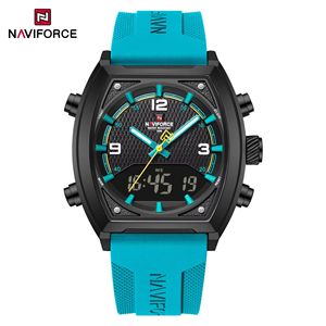 นาฬิกาข้อมือดิจิตอล NAVIFORCE 9242 รุ่นสปอร์ต จอแสดงผล LED สี่เหลี่ยม สายซิลิโคน รับผลิตแบบ OEM ODM - Product Image 4