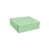 Boîte d'expédition en carton ondulé vert pour avion, gaufrage, revêtement UV, matériaux recyclés, personnalisable, cadeau artisanal