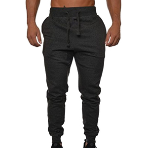 Wholesale High Quality Custom Plain Blank <strong>Lightweight</strong> Casual Mid Waist Drawstring Closure Cotton Fleece Mens Gym <strong>Joggers</strong> - Product Image 6