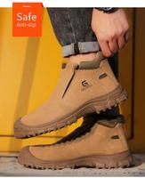 Chaussures de sécurité pour la soudure en promotion, bottes de sécurité pour la soudure, chaussures de travail en cuir avec embout en acier pour hommes