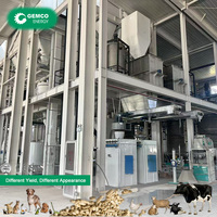 Nouvelle ligne de production de granulés d'aliments pour volailles, bovins et ovins en acier inoxydable avec une capacité de 1 à 100 tonnes/h