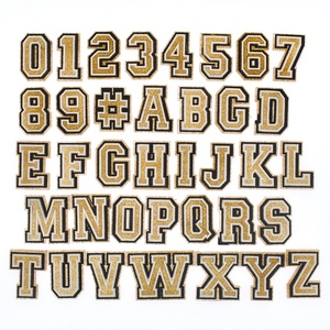 Dijes <span class=keywords><strong>de</strong></span> PVC para Zapatos, Letras del Alfabeto, Números Dorados Brillantes, Dijes <span class=keywords><strong>de</strong></span> Letras Doradas para Sandalias, Accesorios para Zapatos - Product Image 1