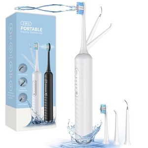 Brosse à dents 3-en-1 recommandée par <span class=keywords><strong>le</strong></span> dentiste Water Flosser Élimination du <span class=keywords><strong>tartre</strong></span> Blanchiment <span class=keywords><strong>pour</strong></span> <span class=keywords><strong>le</strong></span> marché américain/européen Certifié CE/FDA - Product Image 1
