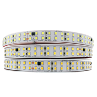 Lampu Strip LED Grosir 2835 120LED/m IP20 12V 24V Ra80 Dapat Diredupkan PVC Putih Hangat Pencahayaan Linear Fleksibel CE RoHS untuk Lanskap Dalam Ruangan