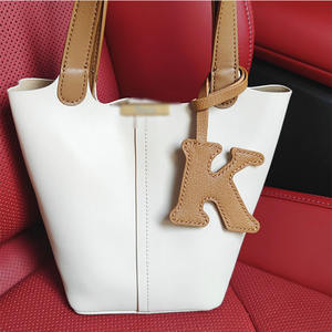 चमड़े के पत्र हस्तनिर्मित चमड़े के रस्सी प्रेमी बैग के साथ चमड़े की रस्सी प्रेमी - Product Image 4