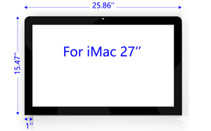 Verre LCD 21,5 <span class=keywords><strong>pouces</strong></span> <span class=keywords><strong>27</strong></span> <span class=keywords><strong>pouces</strong></span> avec cadre pour <span class=keywords><strong>iMac</strong></span> A1419 A2115 A1862 A2116, couverture en verre LCD, panneau d'écran avant, remplacement NEUF - Product Image 3