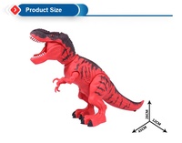 Yeni varış çocuklar için dinozor oyuncak plastik set elektrikli yürüyüş robot projeksiyon ile müzik ve ışıklar yumurta dino