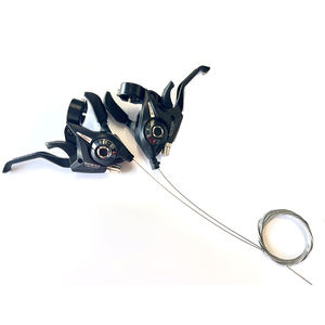 Palanca de cambios de <span class=keywords><strong>3x7</strong></span> velocidades para bicicleta de montaña, Combo de palanca de freno con Cables de cambio interno, accesorios para bicicleta - Product Image 1