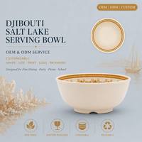Assiette en mélamine personnalisée OEM/ODM de 7 pouces pour repas d'enfants, panier de pique-nique, plat à soupe d'hôtel, buffet, empilable pour comptoir de travail