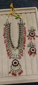 Gargantilla india de Bollywood, pendiente de boda Mangtika nupcial, collar de Kundan, conjunto de joyería - Product Image 3