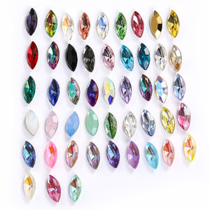 Xichuan Glass Loose Pointback Navette Shape Pegamento en suministros K9 Fancy Stones Joyería Rhinestone Nail Art Accesorios - Product Image 5