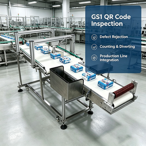 Máquina de Inspección con Escaneo de Códigos QR en Línea, Elimina Automáticamente las Bolsas No Adecuadas, con Estadísticas de Transporte y Clasificación Multicanal - Product Image 1