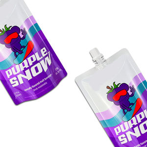 Pochette à bec verseur debout avec logo imprimé personnalisé sac de pochette d'emballage de jus d'eau liquide avec bec - Product Image 5