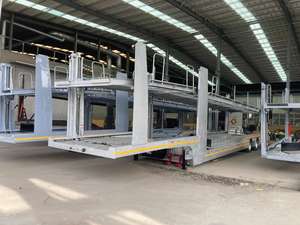 รถเทรลเลอร์แข่งควบคุมระยะไกลขนาดเล็กสร้างผู้ให้บริการรถ3คันพร้อมคุณสมบัติกึ่งรถบรรทุกเหล็ก - Product Image 2