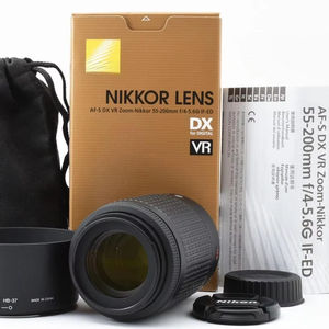 Hft पेशेवर AF-S dx nikor <span class=keywords><strong>55</strong></span>-<span class=keywords><strong>200mm</strong></span> f/4-5.6g IF-ED vr डिजिटल कैमरा लेंस थोक dslr लेंस ज़ूम सहायक - Product Image 1