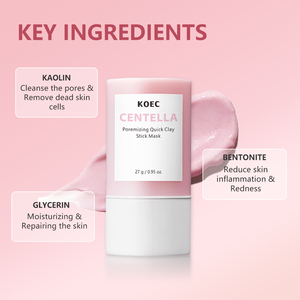 Mascarilla <span class=keywords><strong>Facial</strong></span> en Barra de <span class=keywords><strong>Arcilla</strong></span> Hidratante y Calmante con Centella Asiática CICA, Hidratante para la Piel, Minimiza los Poros, Personalizable OEM ODM - Product Image 4