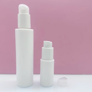 Botellas de Vidrio Blanco con Hombro Plano de 30ml, 50ml, 100ml, 120ml, Botella Cosmética de Vidrio Opalino con Bomba y Tarro de Vidrio de 50g para Cosméticos - Product Image 1