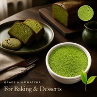 Poudre de Matcha de Grade 6A pour Café Latte, Smoothies, Thé au Lait, Boissons de Salon de Thé, Fourniture d'Usine