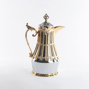 Carafe à café portable de grande capacité de style moyen-oriental avec doublure intérieure en verre, fonction de thermos - Product Image 3