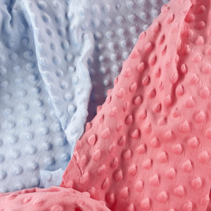 USA Tốt Nhất Người Bán 100% Polyester Vải Mới Rắn Màu Minky Dot Cho Bé Chăn Duy Nhất Bên Hot Sản Phẩm Bán Chạy - Product Image 6