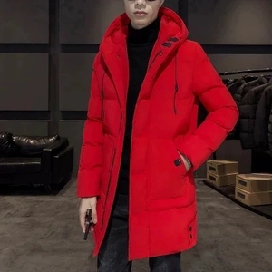Ventes de liquidation, <span class=keywords><strong>manteau</strong></span> long en polyester et coton de haute qualité, chaud, couleur unie, confortable, parka pour <span class=keywords><strong>homme</strong></span> pour l'hiver - Product Image 6