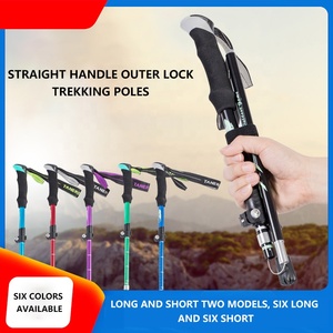 IRONDONKEY léger voyage en alliage d'aluminium canne d'<span class=keywords><strong>alpinisme</strong></span> pliant équipement d'<span class=keywords><strong>alpinisme</strong></span> adapté accessoires de randonnée - Product Image 2