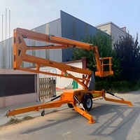 Plateforme élévatrice télescopique araignée de 18m-20m montée sur remorque pour travaux en hauteur et maintenance