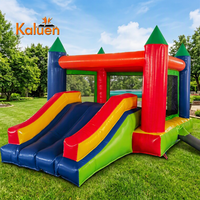 Château gonflable Kaluen pour l'intérieur et l'extérieur, pour adolescents, fêtes scolaires, avec toboggan, 3x4m