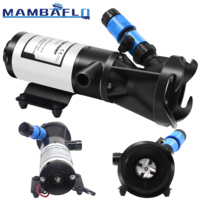 Pompe à eaux usées MAMBAFLO 12V pour camping-car, avec broyeur à 4 lames anti-colmatage, 12 GPM, robuste, pour bateau, camping-car, remorque, toilettes
