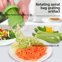 Multifunctionele plastic roestvrijstalen handmatige roterende rasp, fruit- en groentesnijder, aardappelschiller