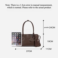 Sac à bandoulière en cuir véritable pour femme, sac fourre-tout classique, sac à main grande capacité avec poignée supérieure pour le travail quotidien et les tenues