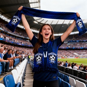 批发定制高品质针织围巾 国家足球队球迷俱乐部球迷协会围巾 支持球队 - Product Image 2