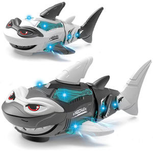 <span class=keywords><strong>Jouet</strong></span> <span class=keywords><strong>robot</strong></span> <span class=keywords><strong>requin</strong></span> électrique pour enfants en plastique avec musique dynamique et lumières LED, piles AAA, pour les enfants de 3 à 12 ans - Product Image 1