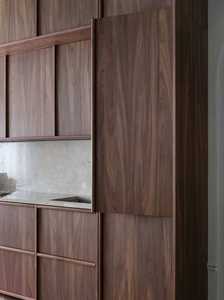 Organizador de Gabinetes Pequeño y Moderno para Isla de Cocina con Mesa de Comedor Extensible, Fabricantes de Muebles de Madera Maciza para el Hogar - Product Image 3