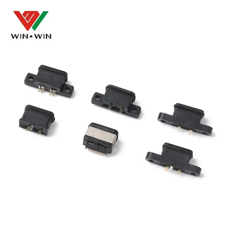 Waterproof pcb usb connector for smart watches ip68
