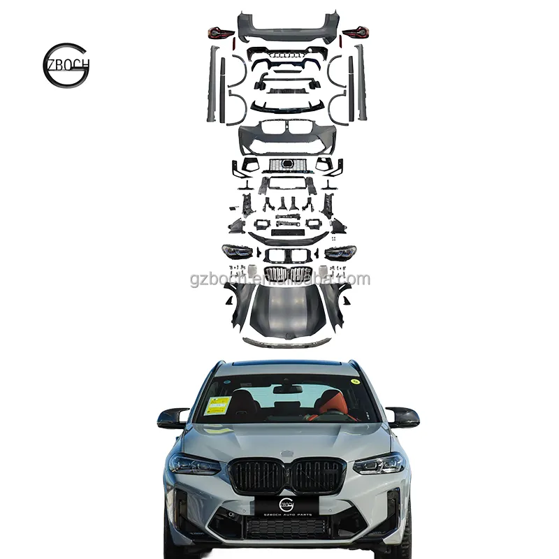 مصد سيارة من F25 إلى F95 لسيارة BMW F25 X3 إلى 2023 طقم هيكل F97 أضواء أمامية أضواء خلفية غطاء محرك السيارة رفرف السيارة