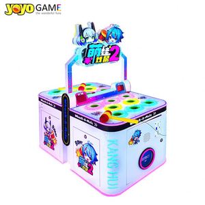 เครื่องเล่นเกมตีตัวตุ่นแบบหยอดเหรียญสำหรับเด็กสองคน วัสดุอะคริลิก สำหรับเล่นในร่ม พร้อมคุณสมบัติเสริมสร้างการเรียนรู้ - Product Image 4