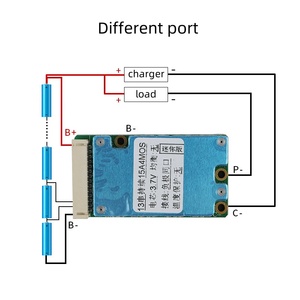 Égaliseur équilibré de carte de Charge de batterie <span class=keywords><strong>BMS</strong></span> <span class=keywords><strong>7S</strong></span> <span class=keywords><strong>24V</strong></span> 15A <span class=keywords><strong>20A</strong></span> 25A Lithium 18650 avec Protection de température NTC pour Ebike/Escooter - Product Image 3