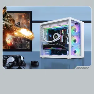 Lovingcool OEM 강화 유리 USB3.0 PC 게이머 CPU 캐비닛 풀 타워 ATX /M-ATX/ITX RGB 게임용 PC 컴퓨터 케이스 ARGB 팬