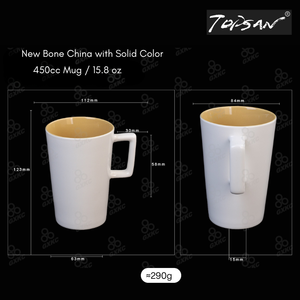 แก้วกาแฟและเบียร์นม350cc เซรามิกสีดำและสีขาวน้ำตาลล้วนโบนไชน่าแบบใหม่รับโลโก้ตามสั่งสำหรับบริษัท - Product Image 5