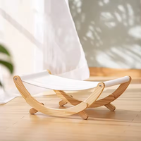 Meubles pour animaux de compagnie balançoire en bois chat lit en carton chat lit bois ondulé chat planche à gratter pour petit moyen intérieur