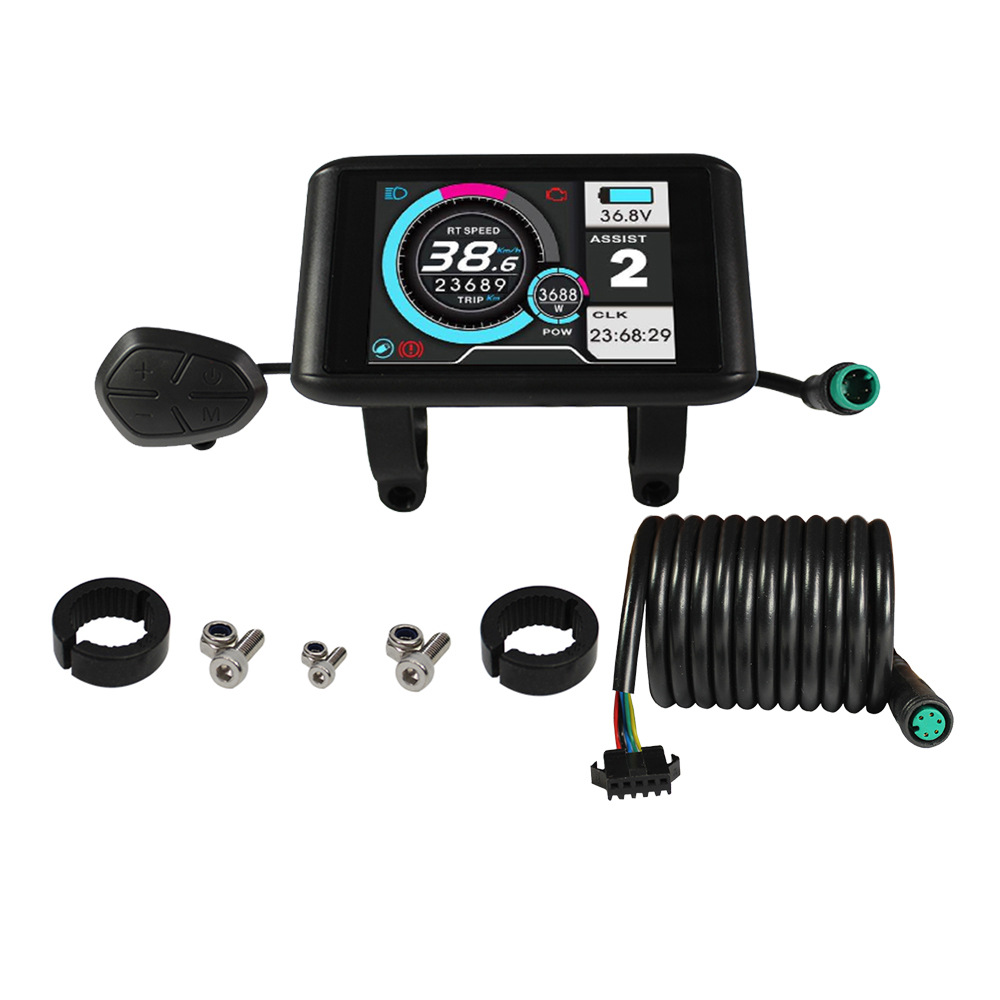 TFT-UKC1 электрический велосипед с цветным дисплеем е-байка 36В 48В 60В 72В совместим с 52V, фара для электровелосипеда в дисплей для электрического велосипеда, фара для электровелосипеда в запчасти