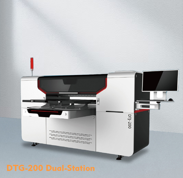 High Quality Dual Bed DTG Inkjet Printer-4 I3200 Heads Multifunctional Direct to Garment Printing Machine for Flex New