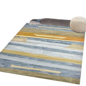 Tapis rectangulaire abstrait Wan Xinlong, antidérapant, style scandinave, pour salon et chambre, en velours cristal imprimé - Product Image 5