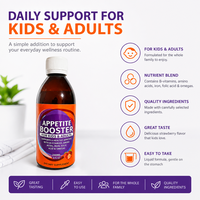 Suplemen Herbal Cair Penambah Nafsu Makan 240ml Label Pribadi Khusus, Mendukung Pencernaan dan Penyerapan dengan Multivitamin